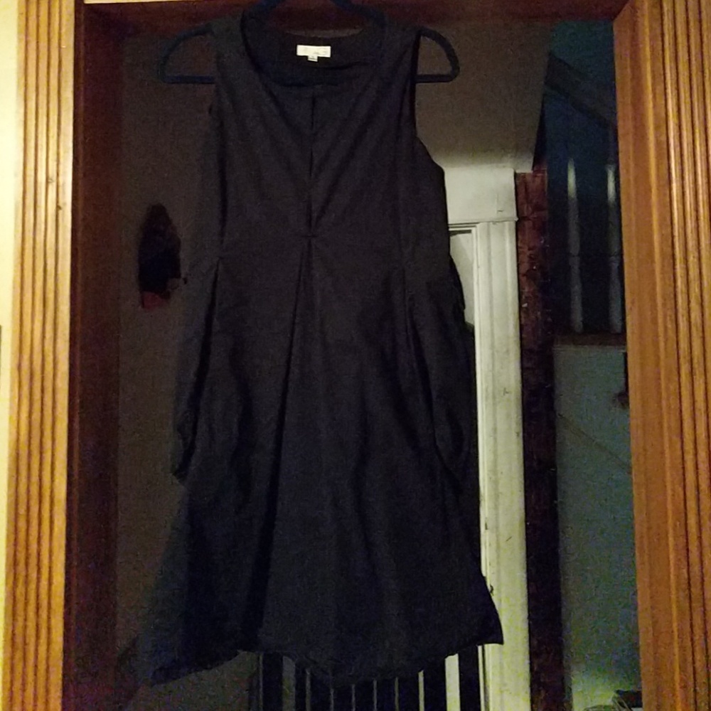 Black cotton dress